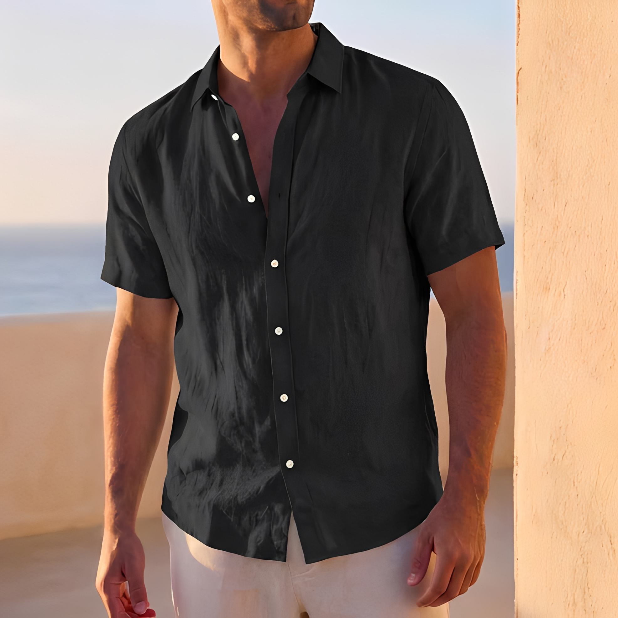 Jassen - Chemise boutonnée à la coupe ample pour homme