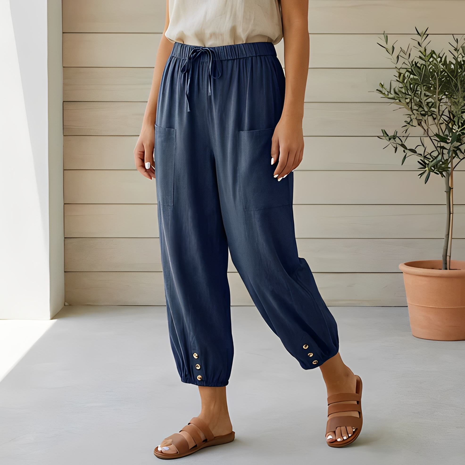 Lyliah - Pantalon décontracté et élégant pour femme