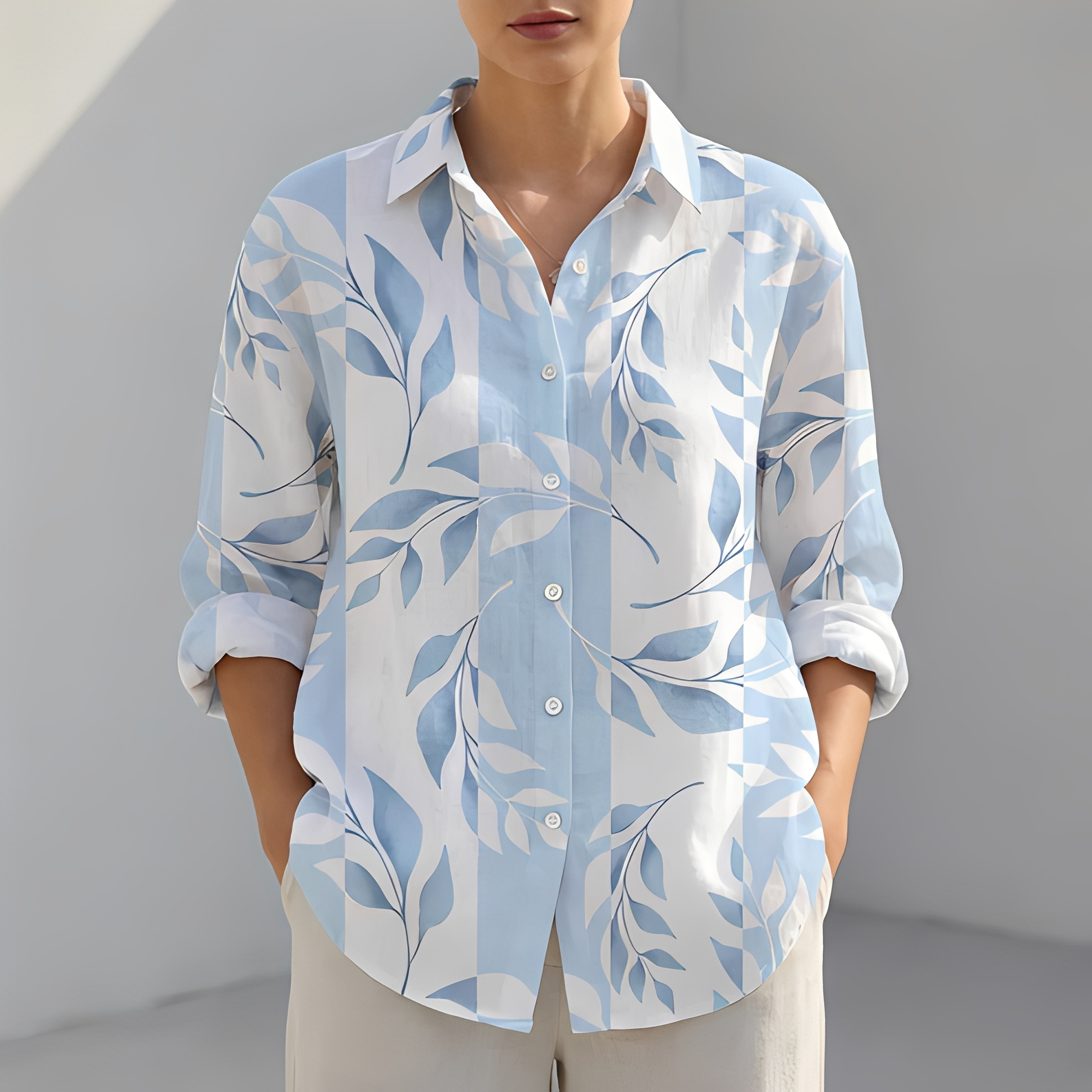 Khaye - Chemise d'été décontractée et tendance pour femme