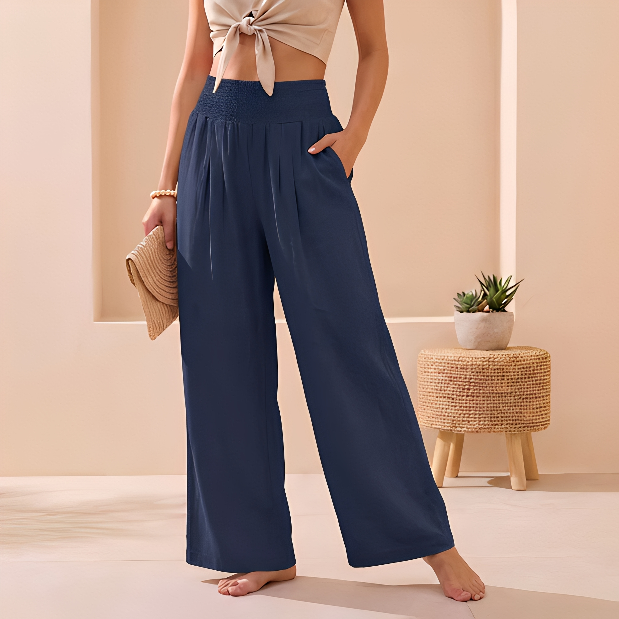 Alexandra - Pantalon ample et fluide pour femme
