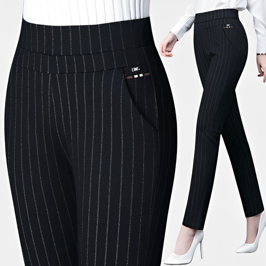 Dianne - Pantalon élastique taille haute pour femmes