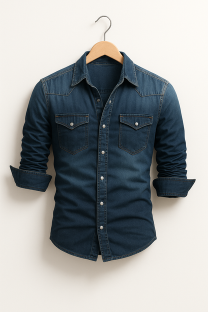 Maxime - Chemise en Jean Décontractée pour Hommes