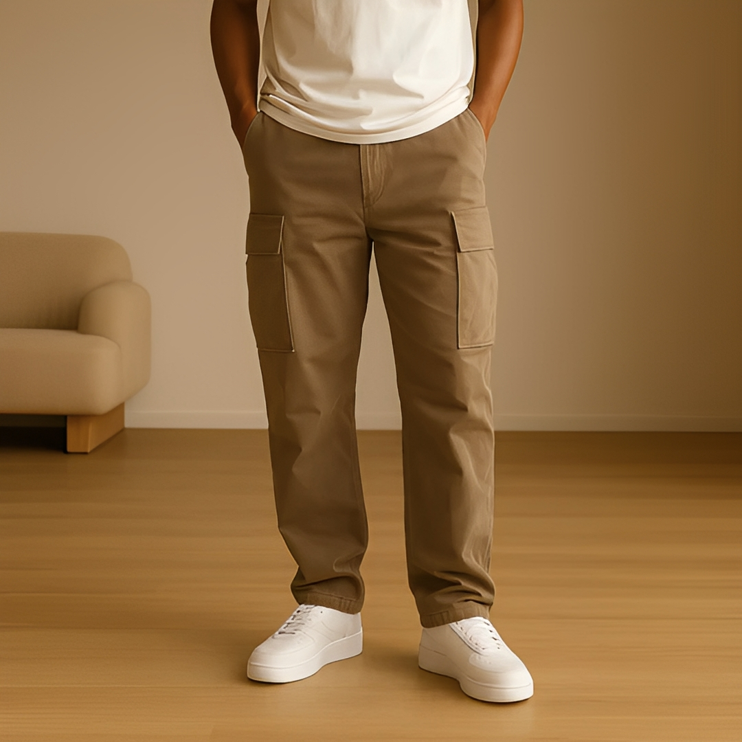 Hildo - Pantalon cargo décontracté pour homme