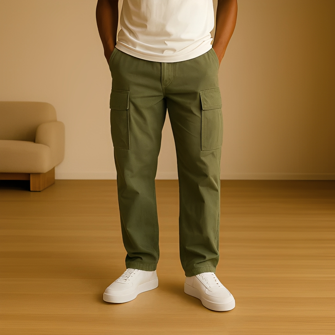 Hildo - Pantalon cargo décontracté pour homme