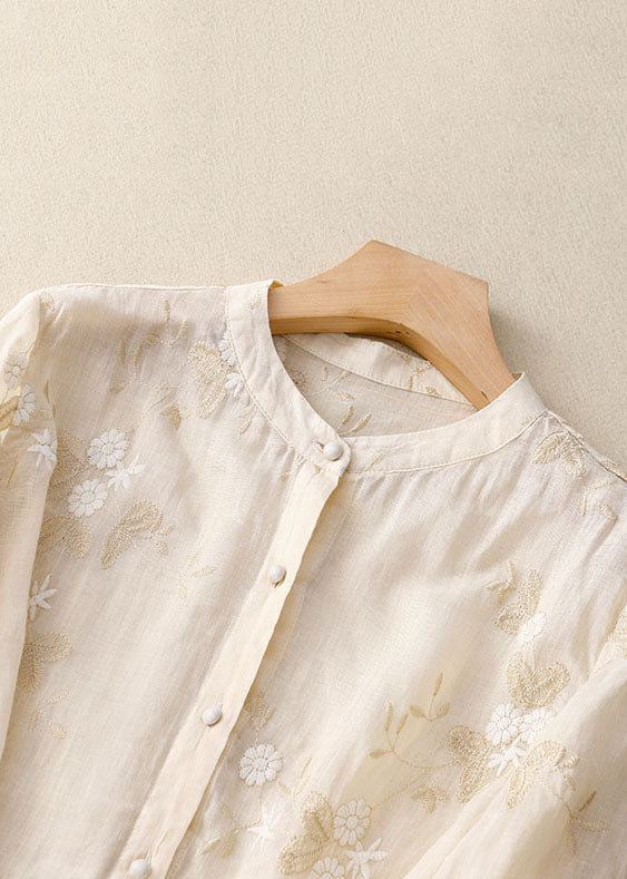Elaine - Blouse Brodée Multifonction