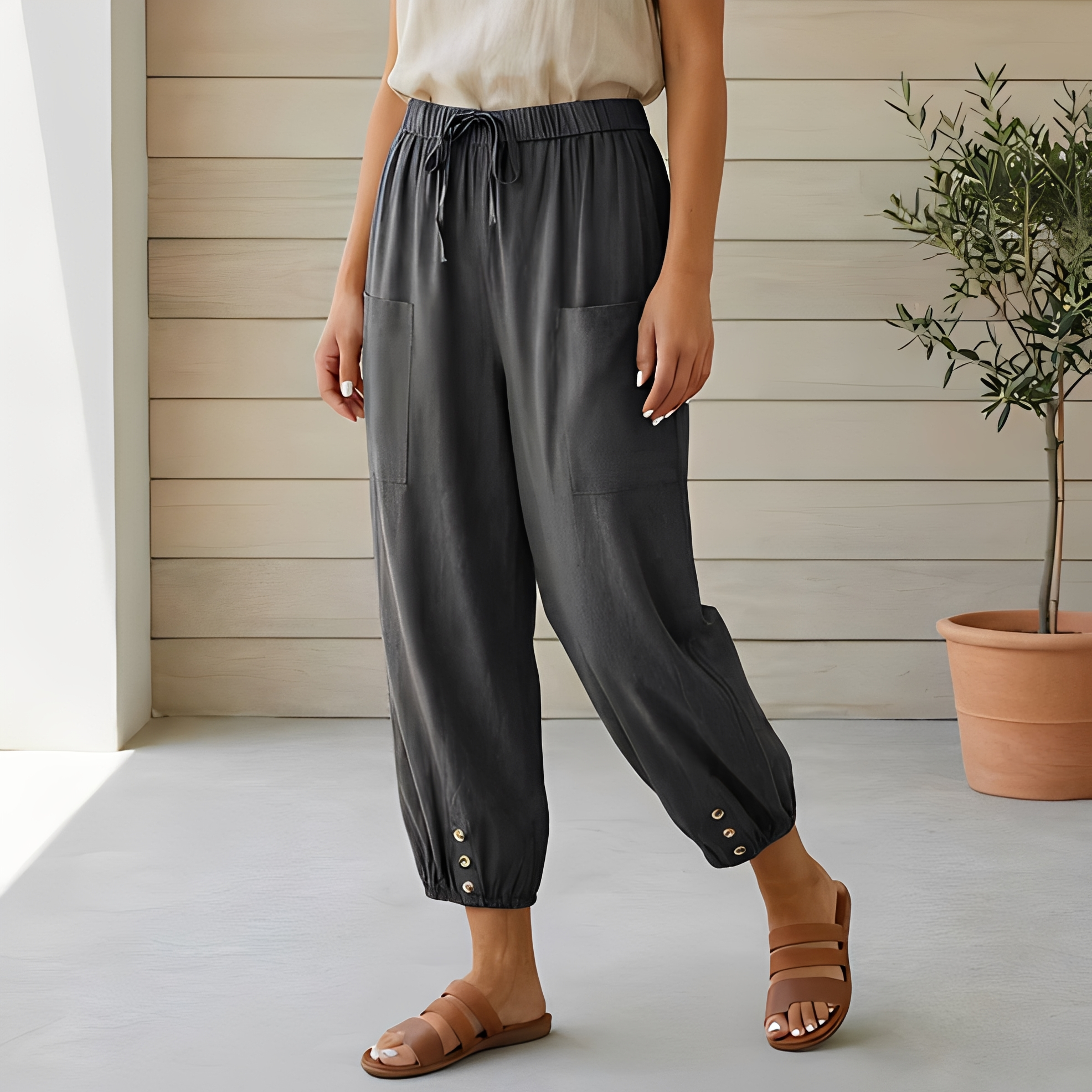 Lyliah - Pantalon décontracté et élégant pour femme