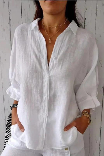 Marion - Chemise Élégante Intemporelle avec Boutons Femme