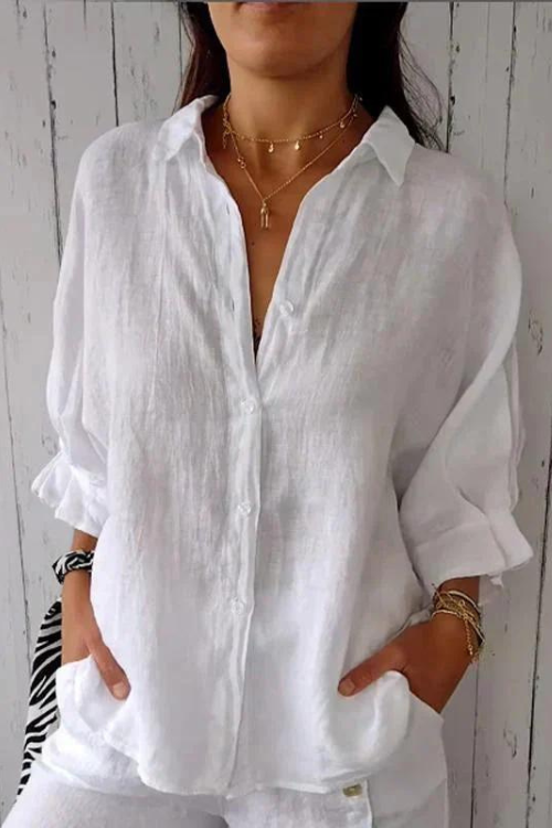 Marion - Chemise Élégante Intemporelle avec Boutons Femme