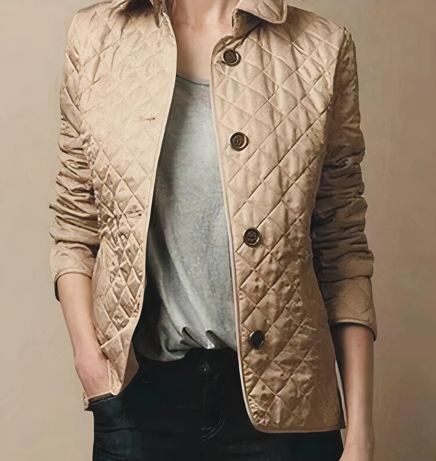 Evelyn – Veste en Soie et Coton Femme