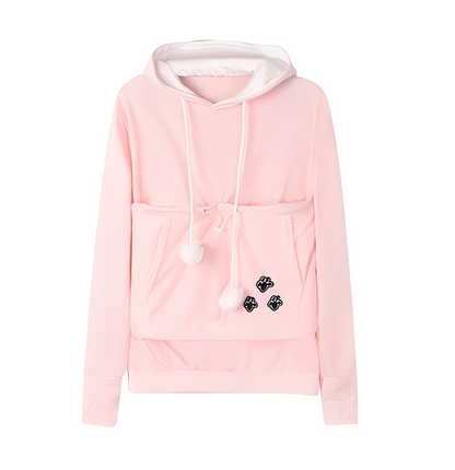 Cassandre - Warm and fashionable sweater with large pocket for women