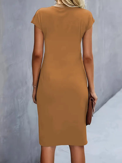 Reilly – Mid-length dresses for women with front knot