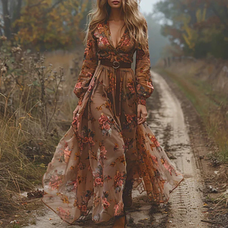 Selvara – Robe maxi boho élégante pour femmes