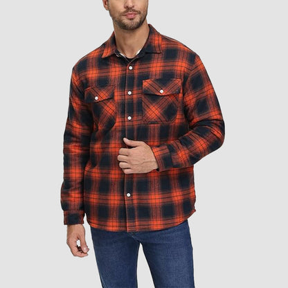 Marlon – Chemise overshirt à motifs carreaux d'hiver pour hommes