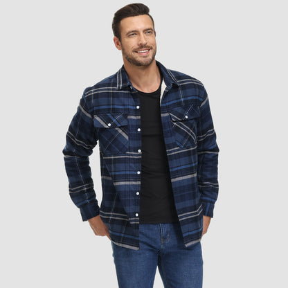 Marlon – Chemise overshirt à motifs carreaux d'hiver pour hommes