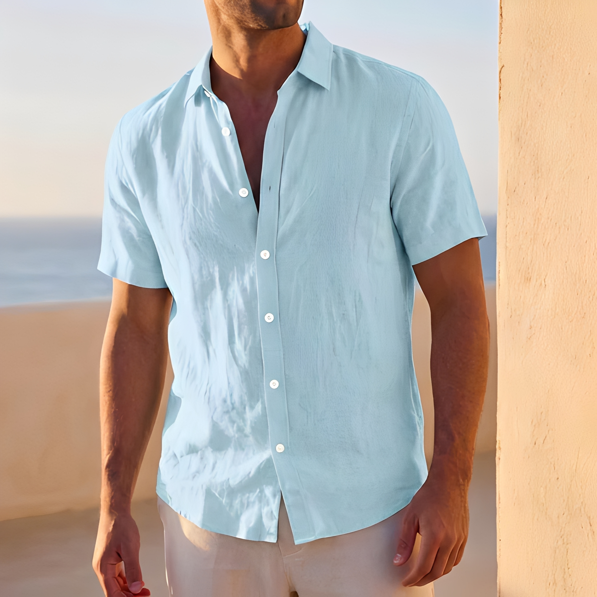 Jassen - Chemise boutonnée à la coupe ample pour homme