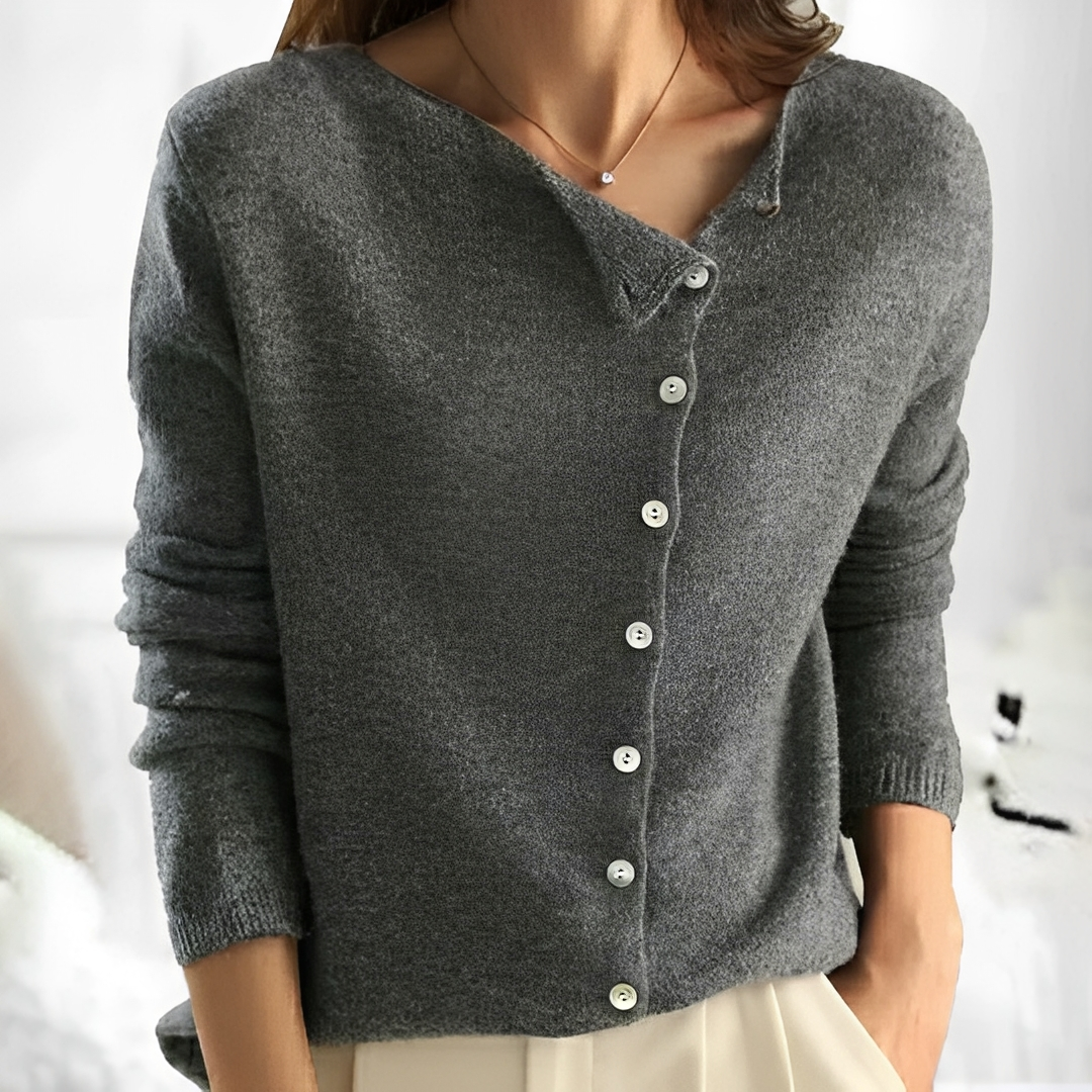 Hestia - Pull chaud et confortable à boutons pour femmes