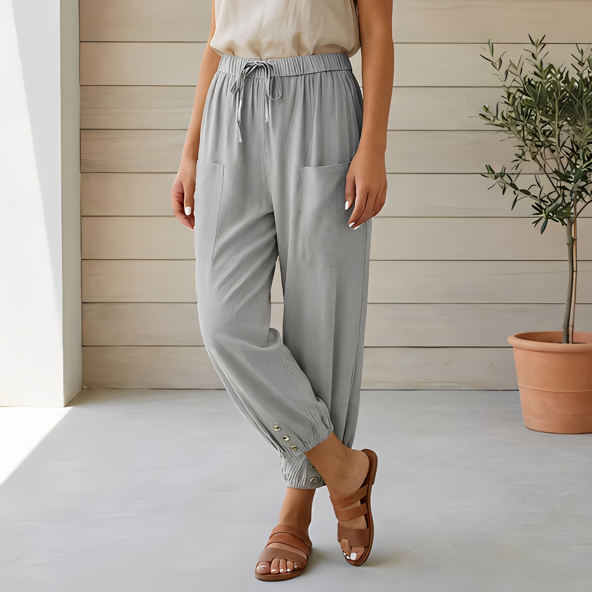 Lyliah - Pantalon décontracté et élégant pour femme