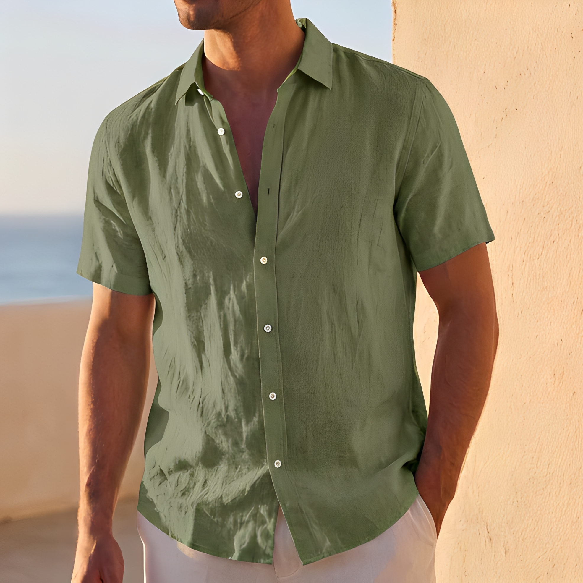 Jassen - Chemise boutonnée à la coupe ample pour homme