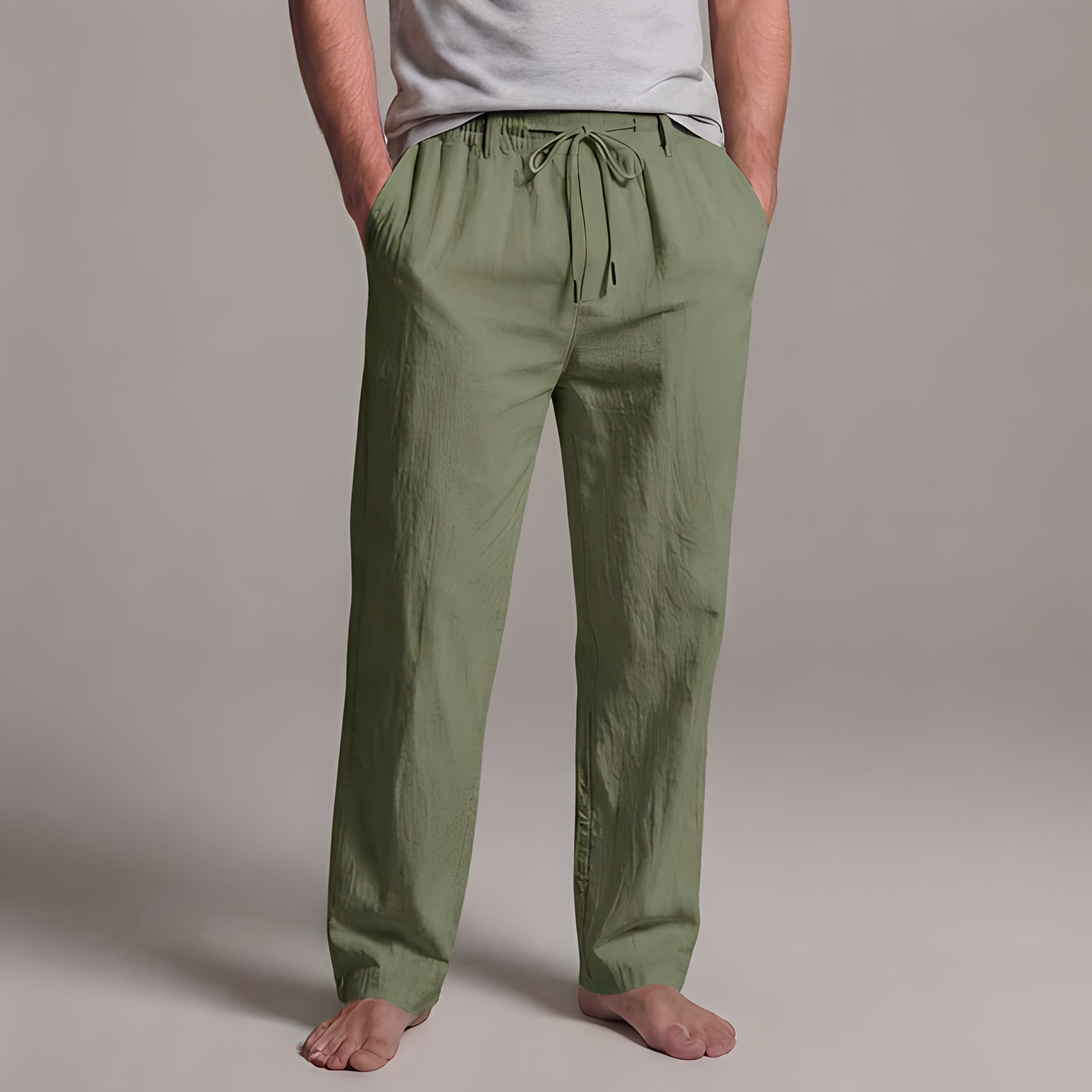 Arman - Pantalon décontracté à cordon de serrage pour homme