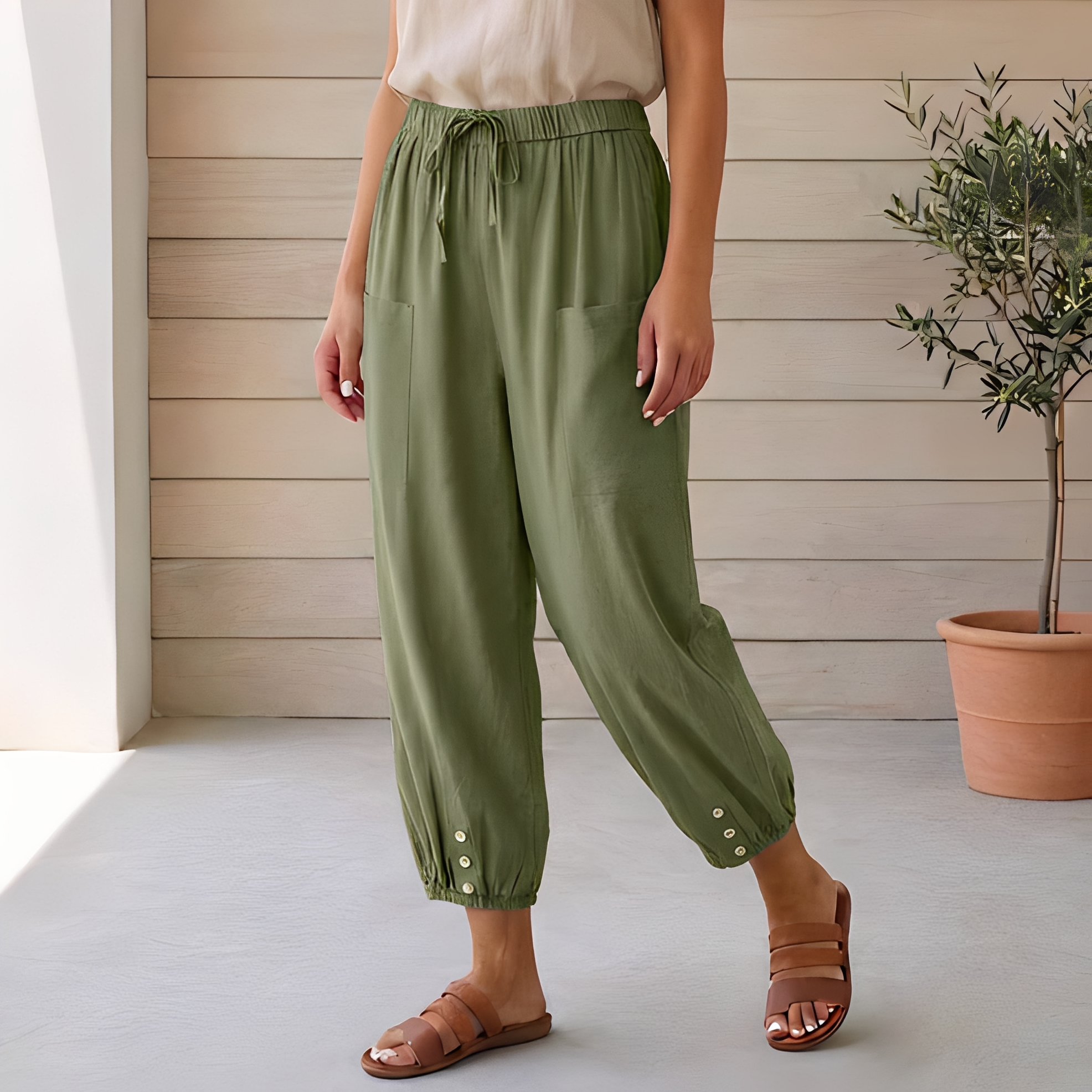 Lyliah - Pantalon décontracté et élégant pour femme