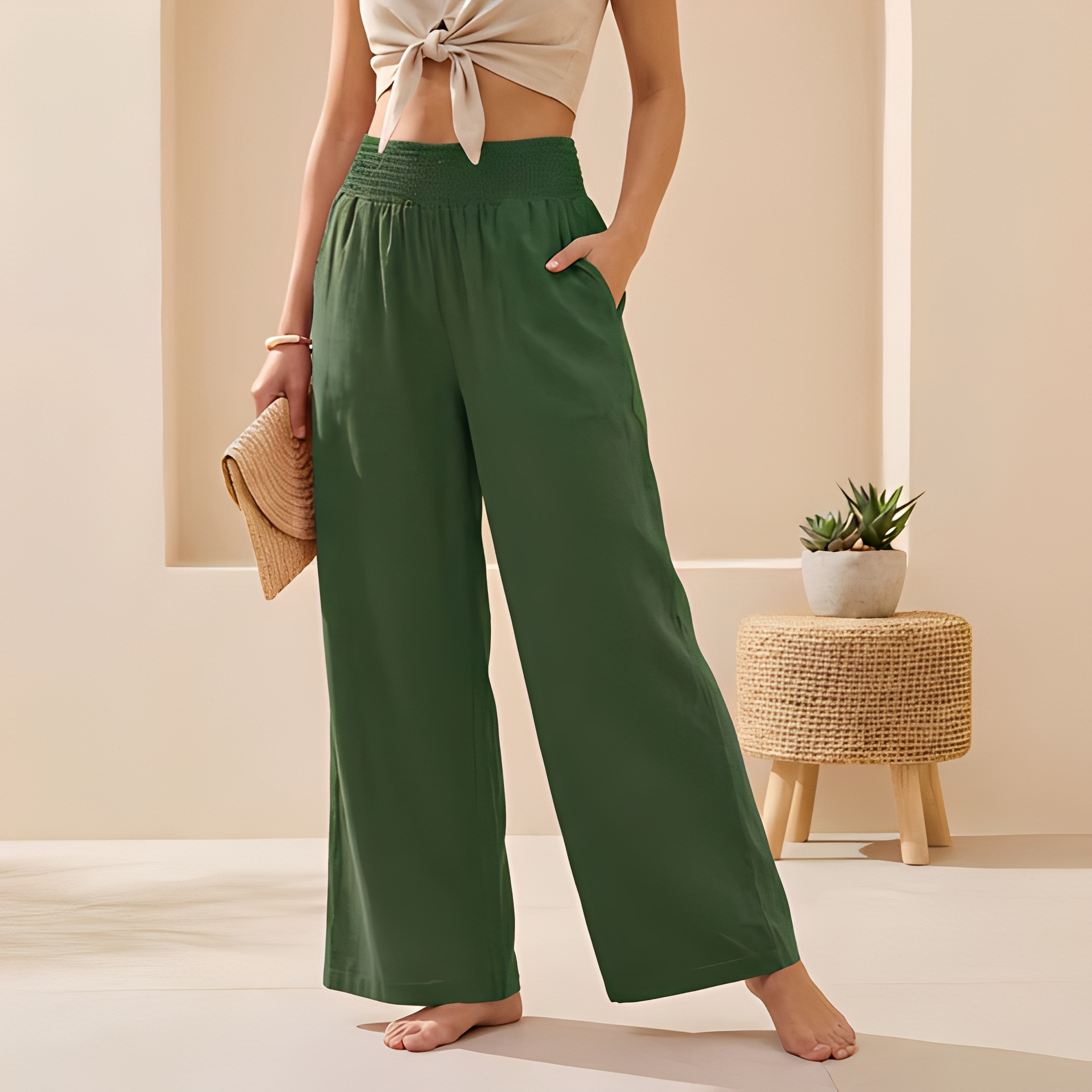 Alexandra - Pantalon ample et fluide pour femme