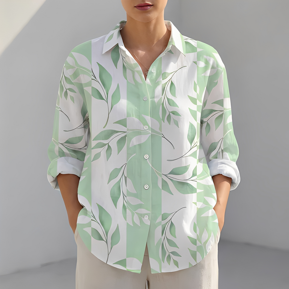 Khaye - Chemise d'été décontractée et tendance pour femme