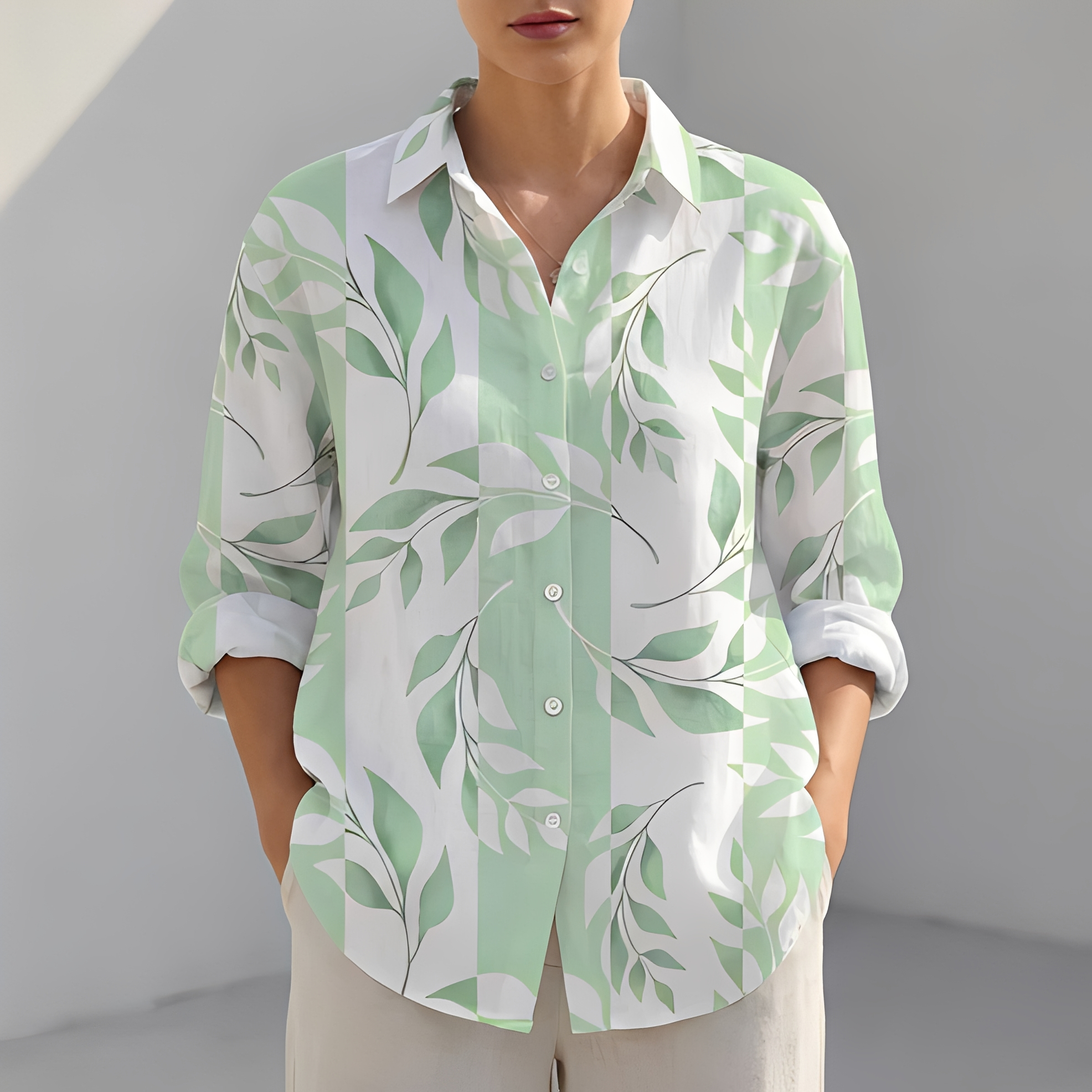 Khaye - Chemise d'été décontractée et tendance pour femme