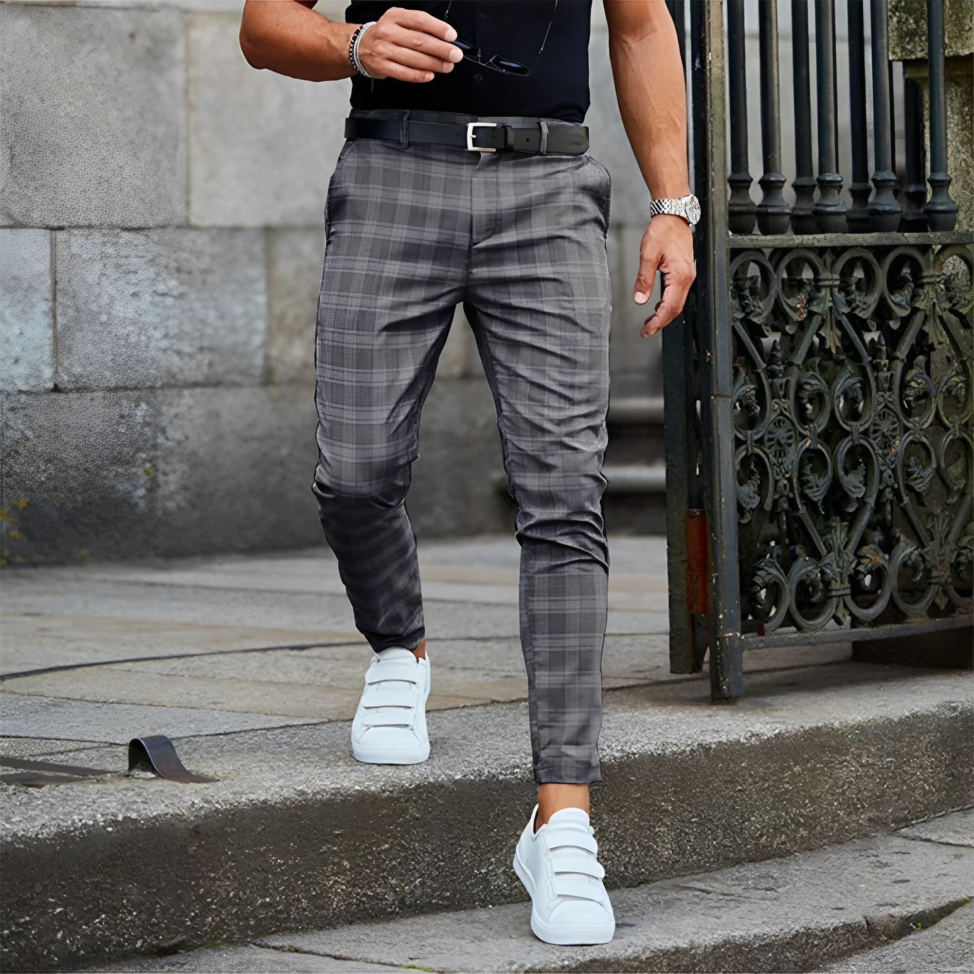 Elezer - Pantalon d'été décontracté pour homme