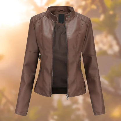 Hallec – Veste en Cuir Femme