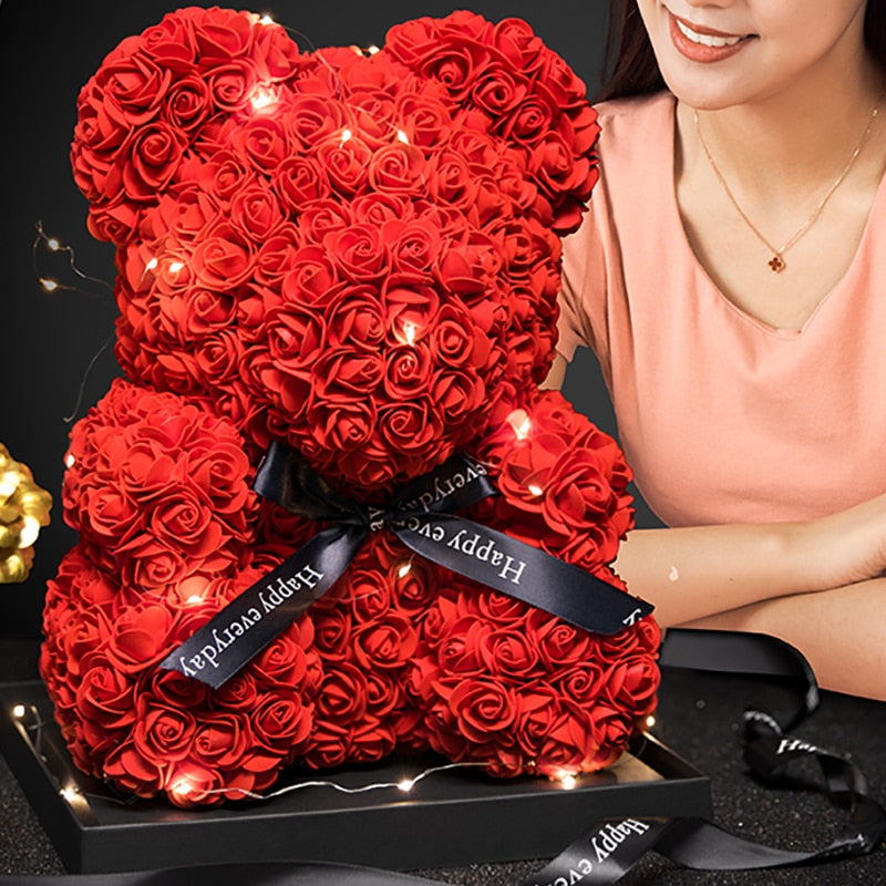 Adorbs – Ours en roses dans boîte LED