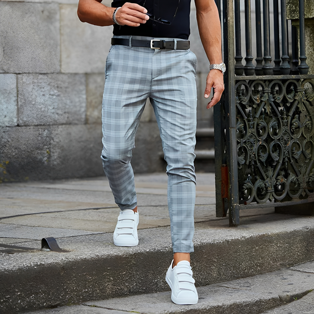 Elezer - Pantalon d'été décontracté pour homme