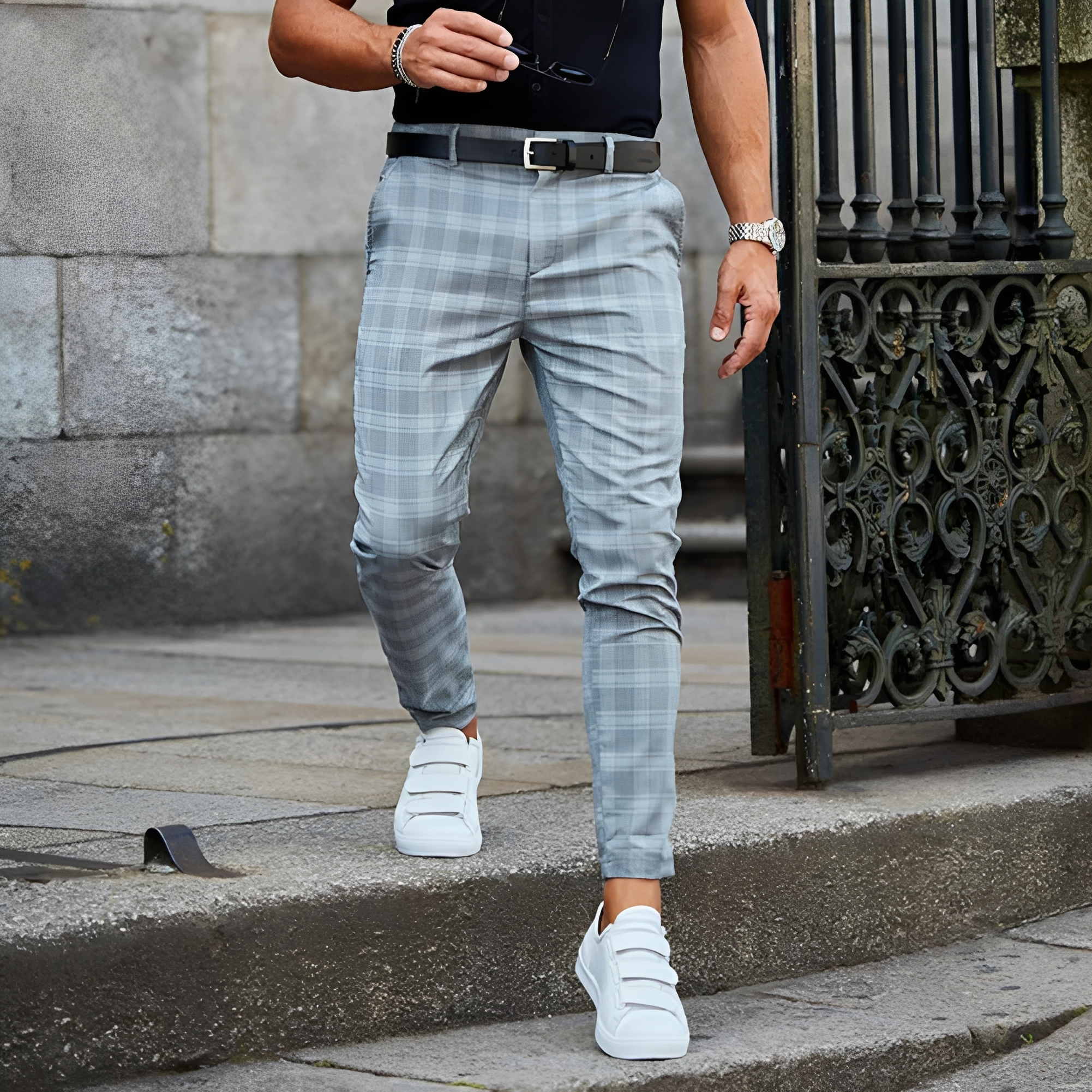 Elezer - Pantalon d'été décontracté pour homme