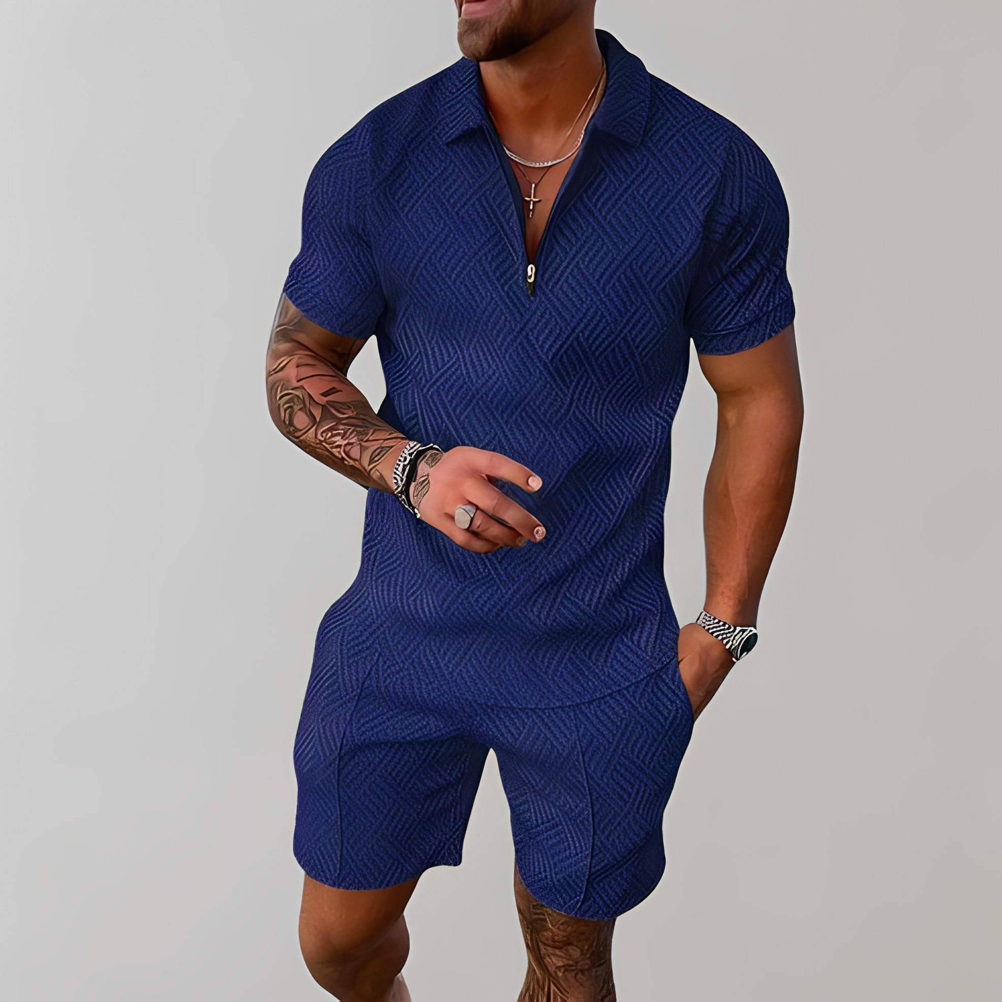 Lourey - Ensemble élégant pour homme pour l'été
