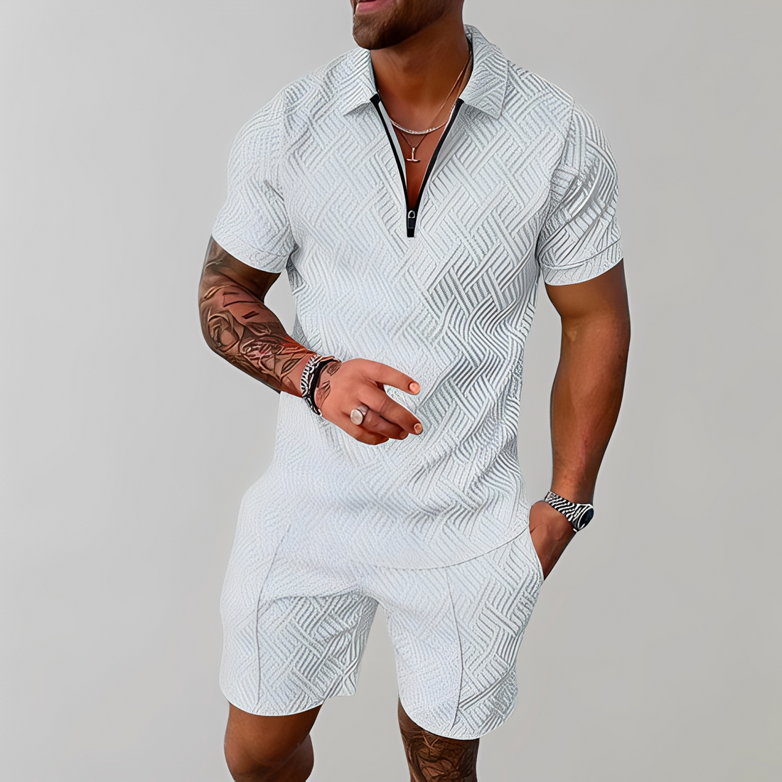 Lourey - Ensemble élégant pour homme pour l'été