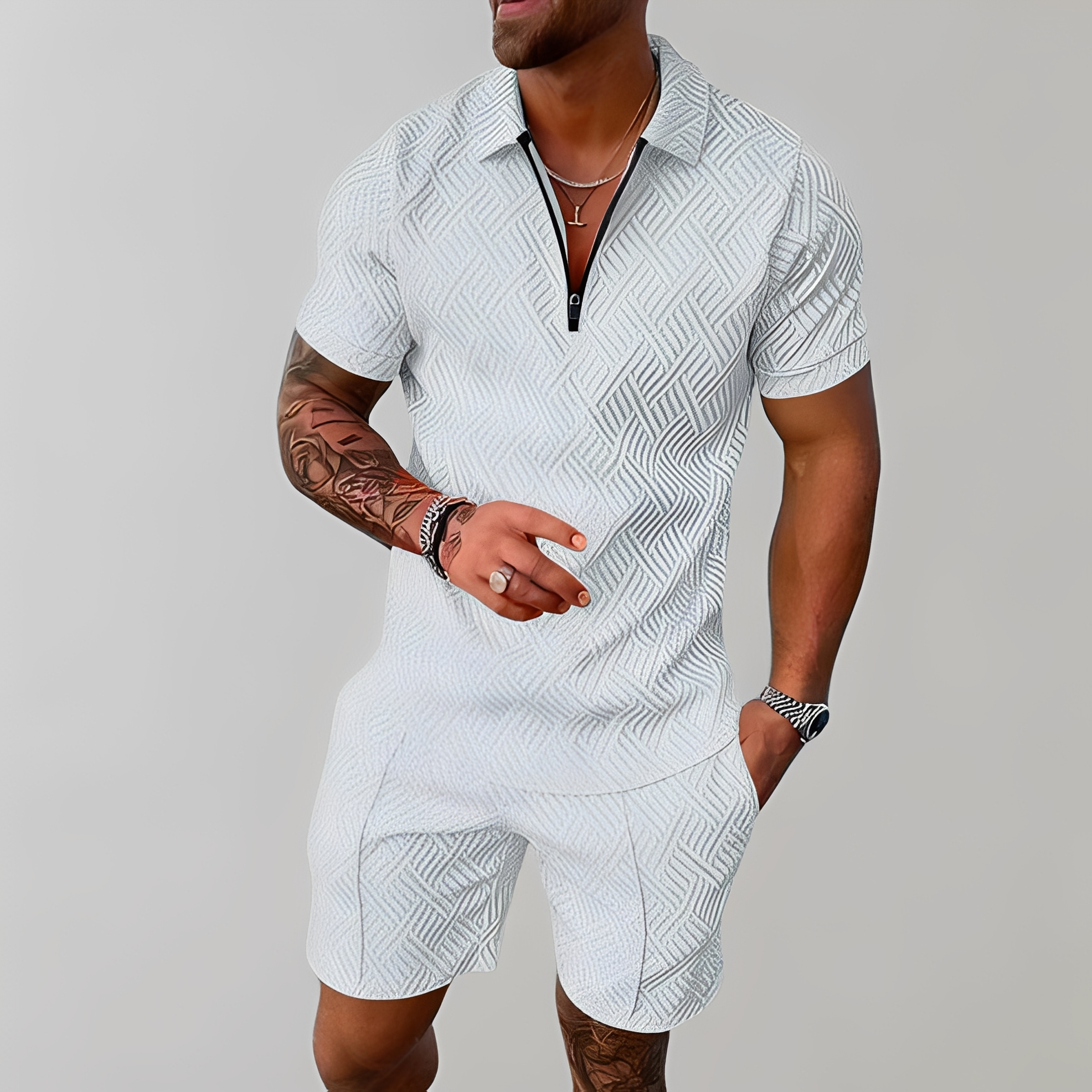 Lourey - Ensemble élégant pour homme pour l'été