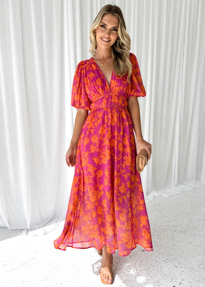 Kathy – Robe Maxi Col V