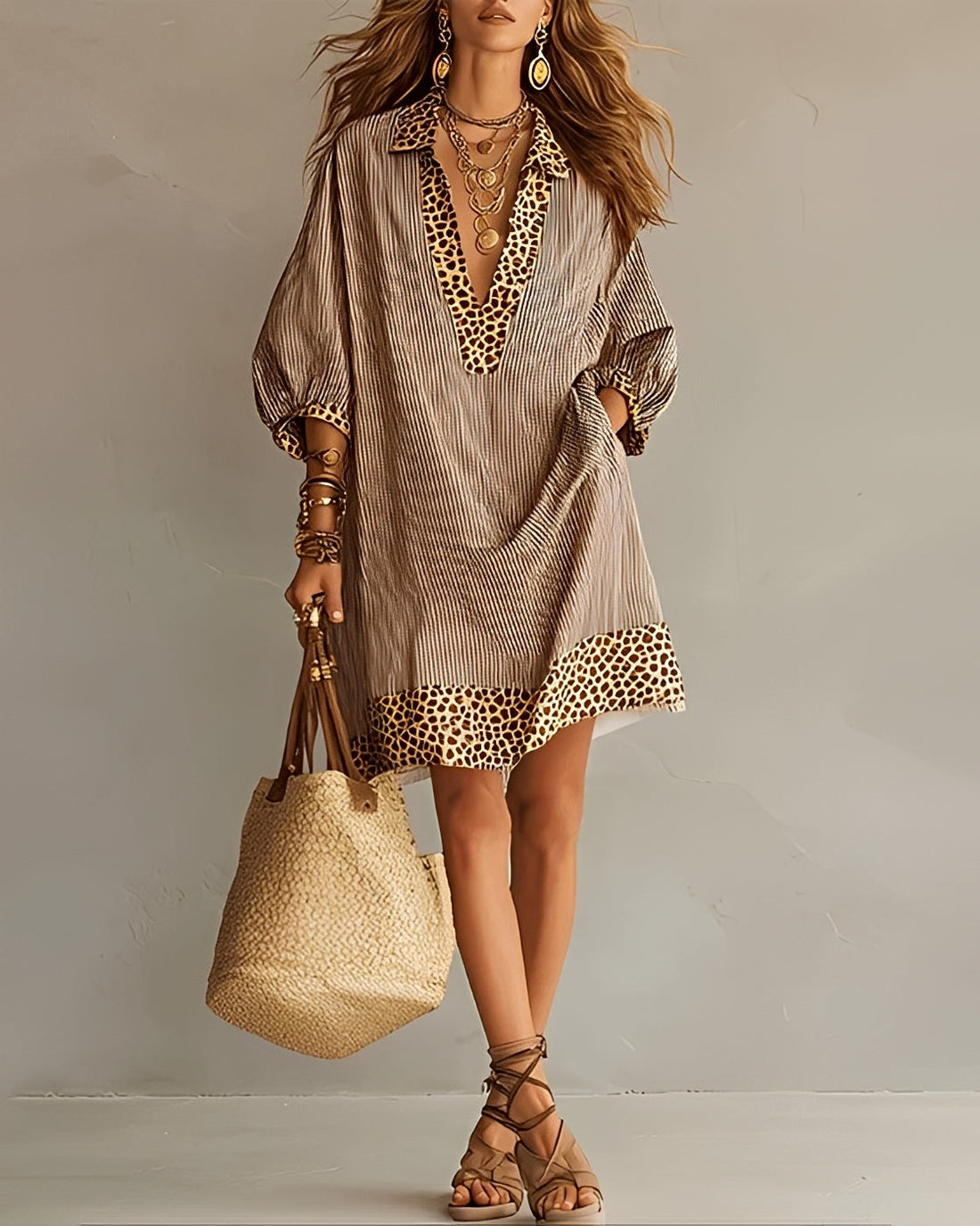 Abbie - Robe Élégante avec Panneaux Doux