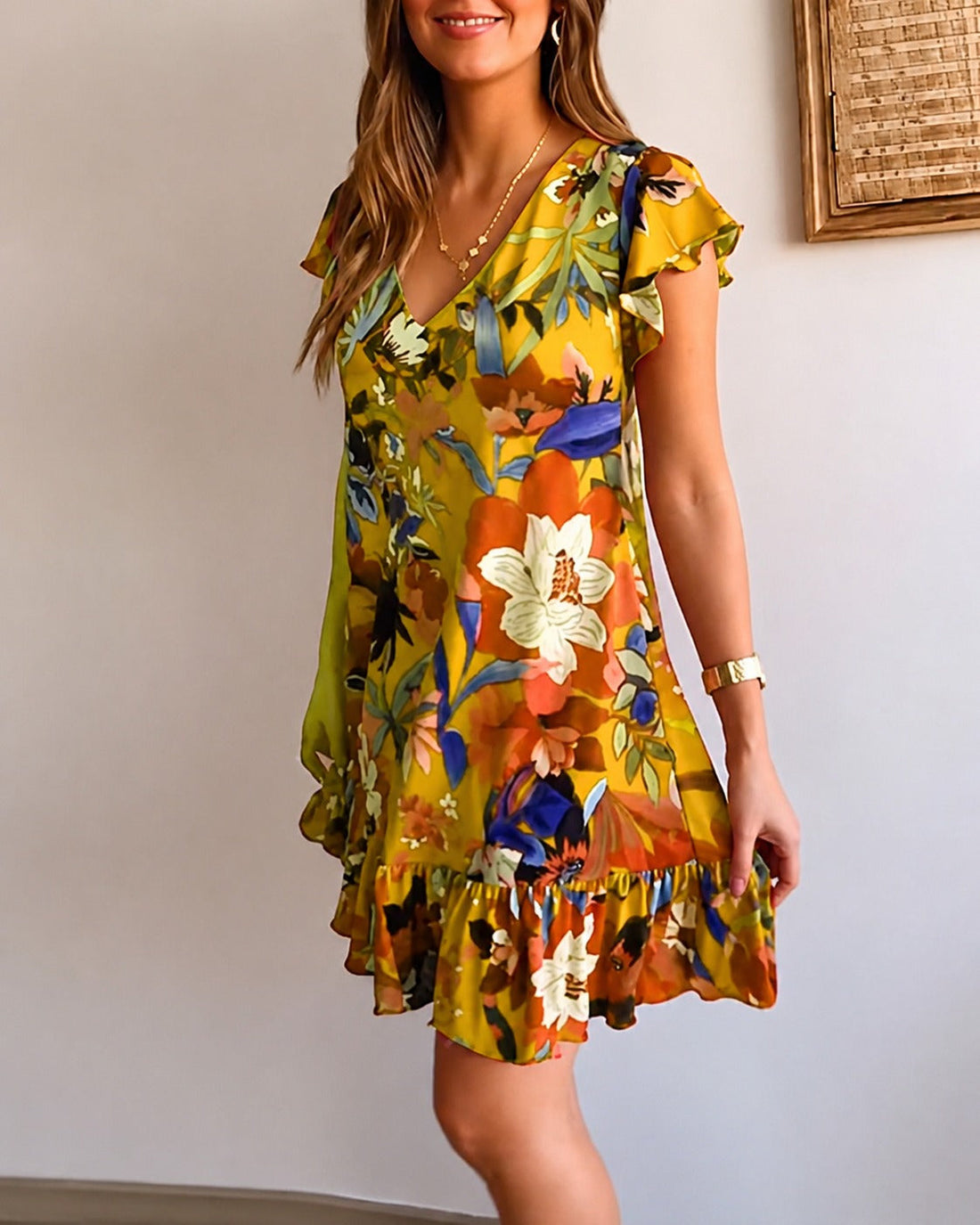 Katelyn - Belle Robe à Imprimés Floraux