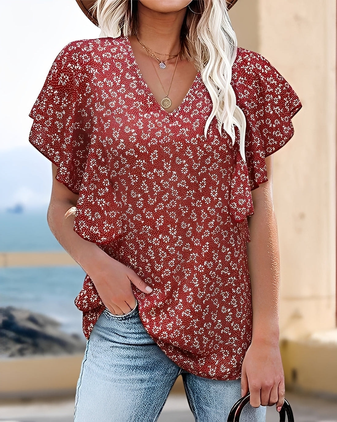 Vendee - Blouse Élégante à Plis