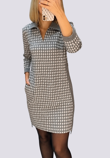 Saskia - Robe Élégante Courte avec Revers