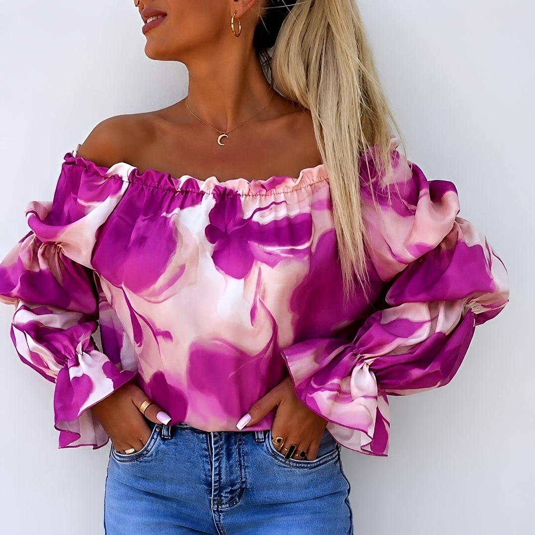 Priya - Blouse Élégante et Haute en Couleur