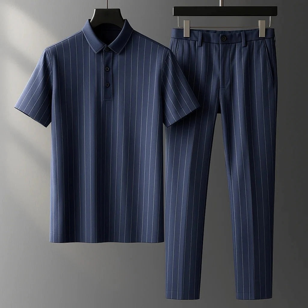 Donny - Ensemble Polo à Rayures Casual