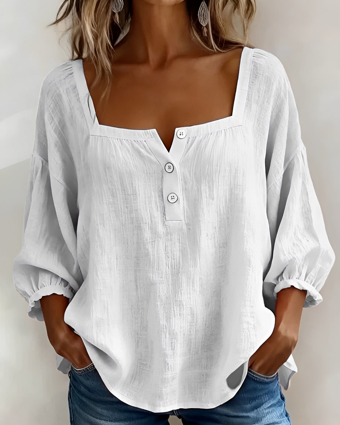 Corey - Blouse Décontractée à Manches Longues