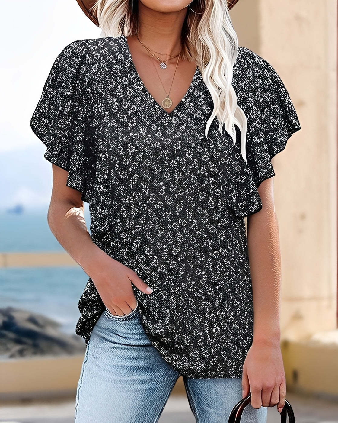 Vendee - Blouse Élégante à Plis