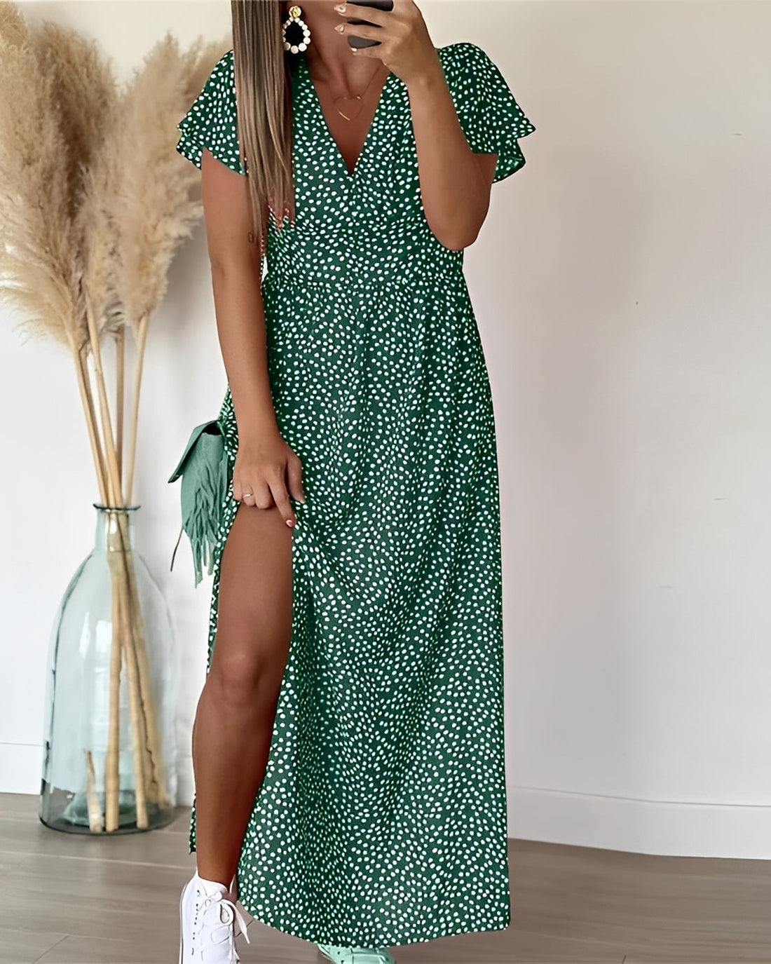 Tina - Robe Classique avec Fente