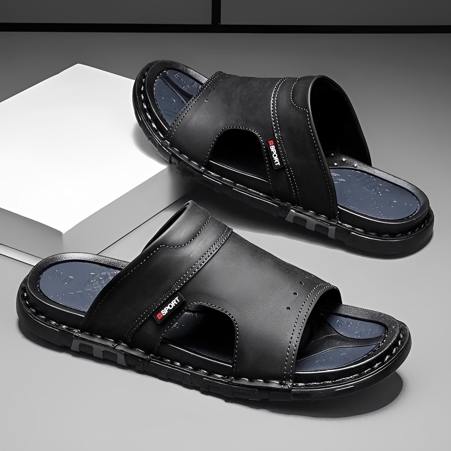 Kent - Sandales confortables à semelle flexible