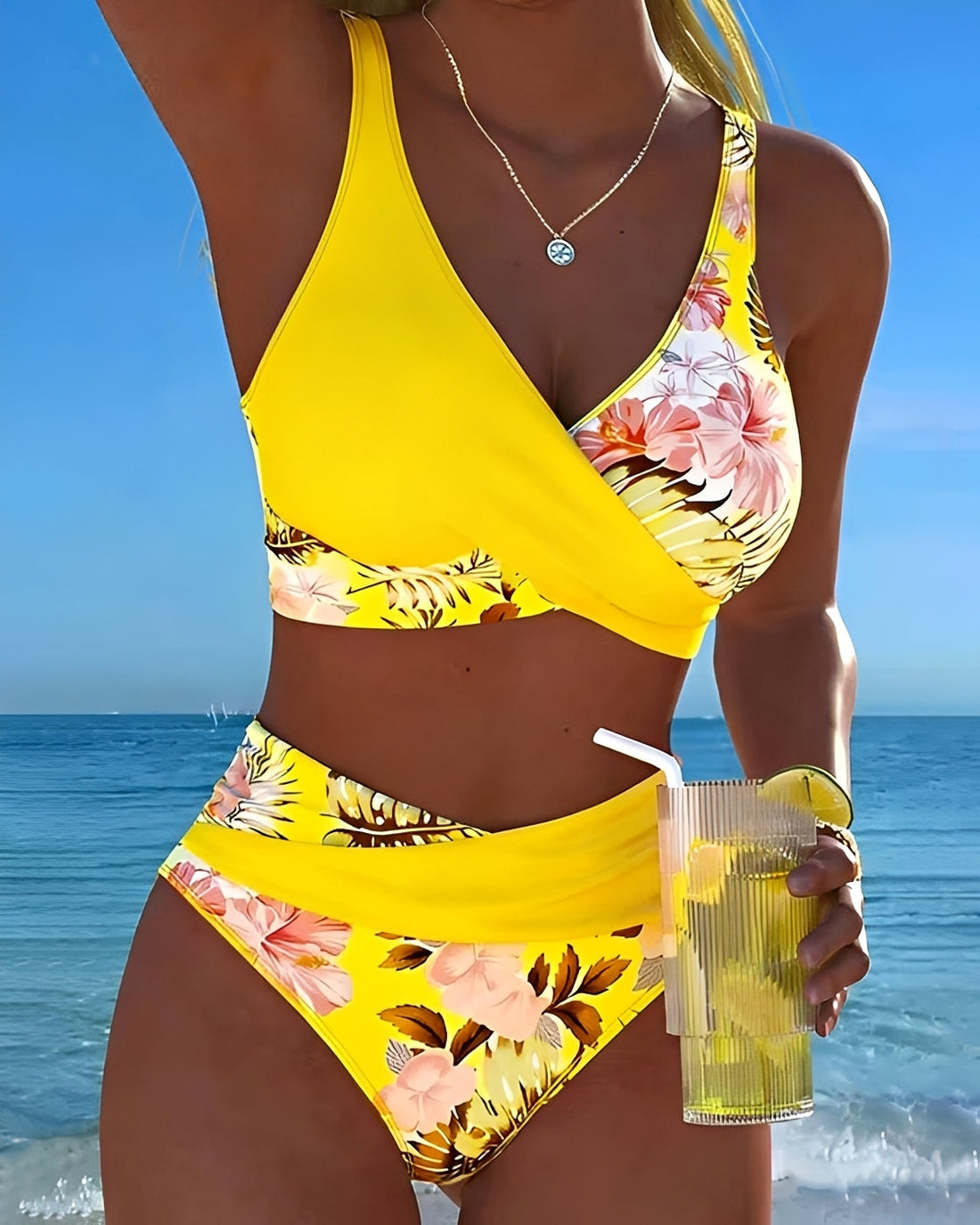 Eleri - Maillot de bain deux pièces à motif floral chic