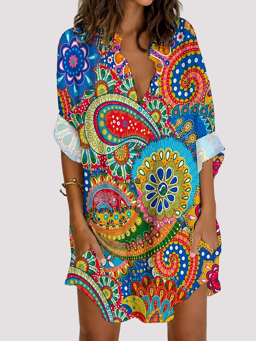 Esha - Robe Élégante à Manches Longues