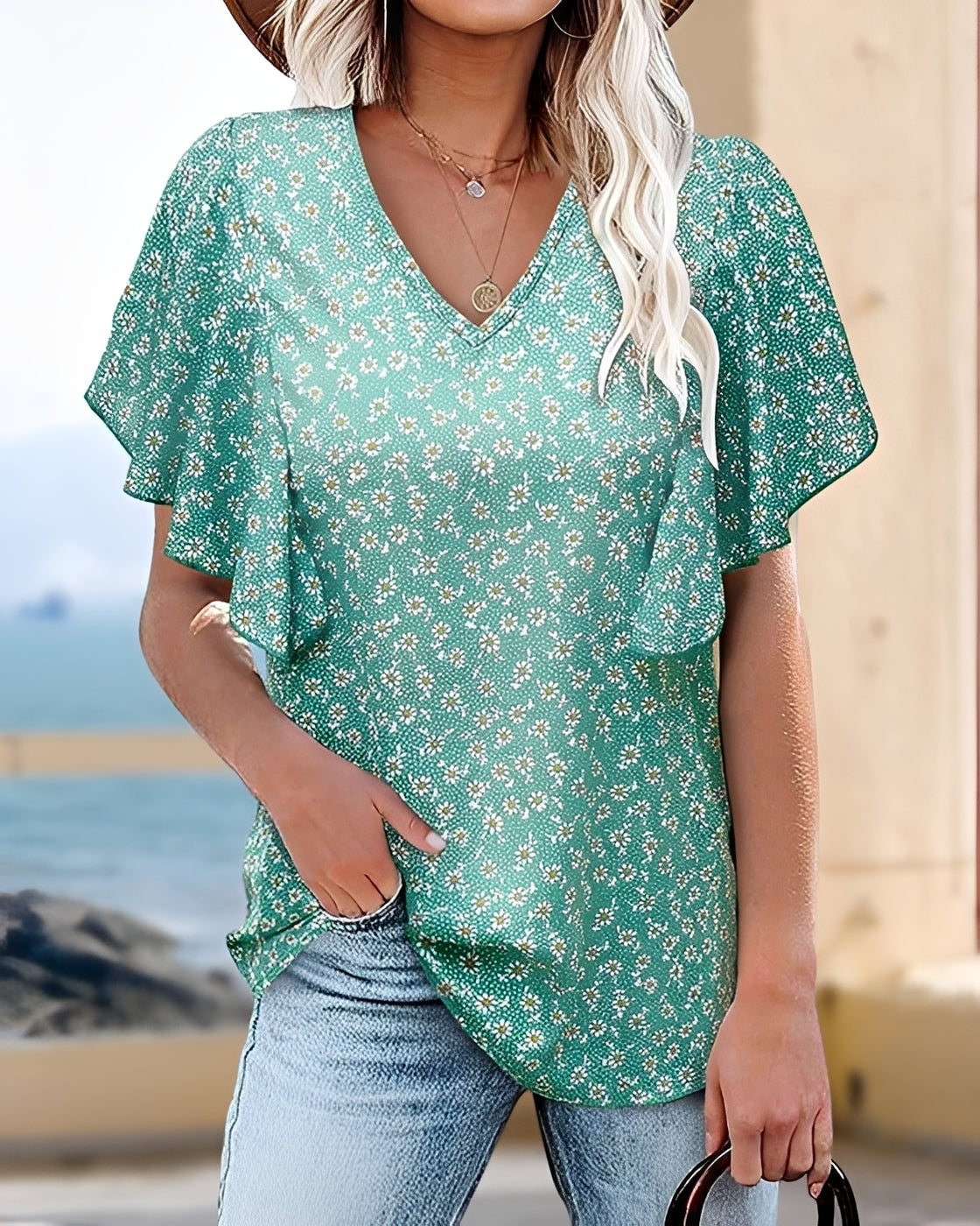 Vendee - Blouse Élégante à Plis