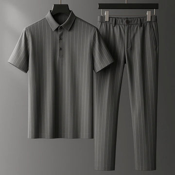 Donny - Ensemble Polo à Rayures Casual